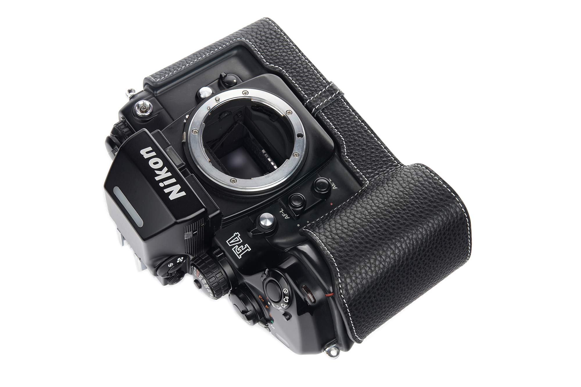 Amazon | Nikon F4 ケース、BolinUS ハンドメイド 本革 ハーフ